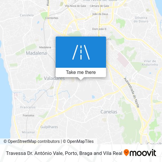 Travessa Dr. António Vale mapa