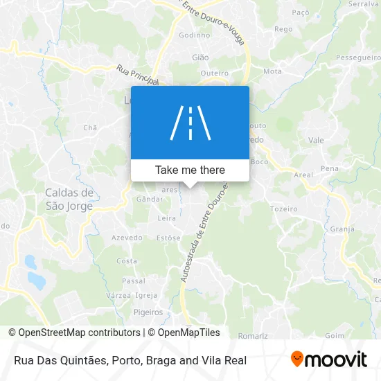 Rua Das Quintães map
