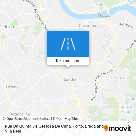 Rua Da Quinta De Gestosa De Cima map