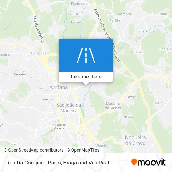 Rua Da Corujeira map