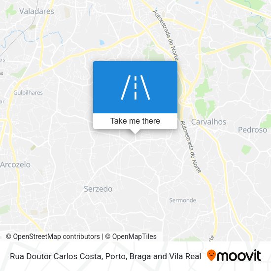 Rua Doutor Carlos Costa mapa