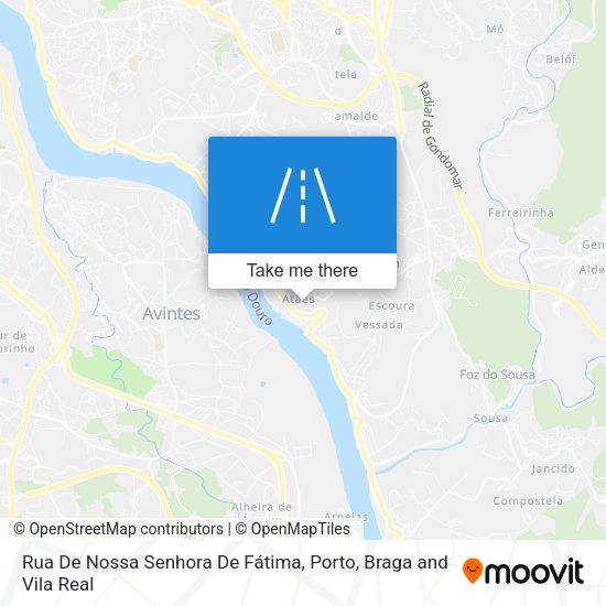 Rua De Nossa Senhora De Fátima mapa