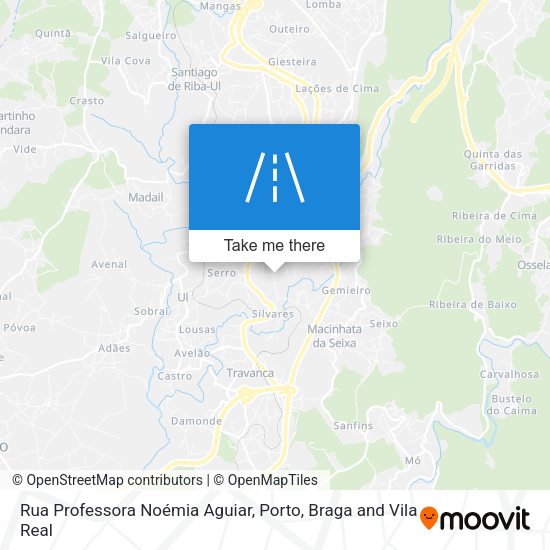 Rua Professora Noémia Aguiar mapa