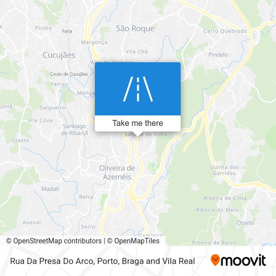 Rua Da Presa Do Arco mapa