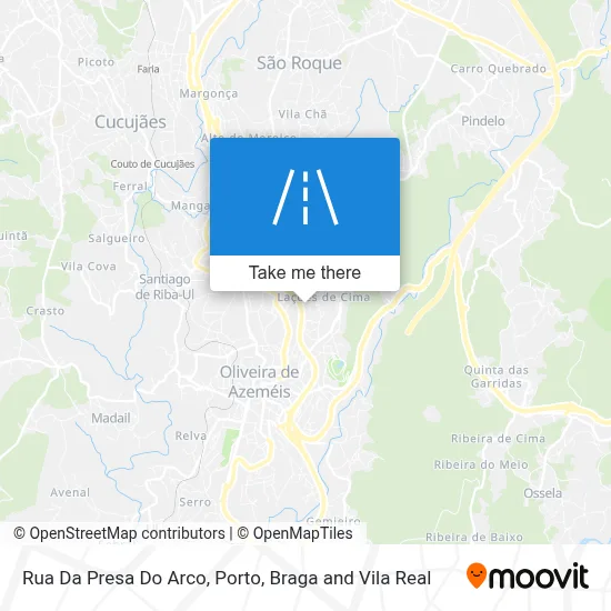 Rua Da Presa Do Arco map