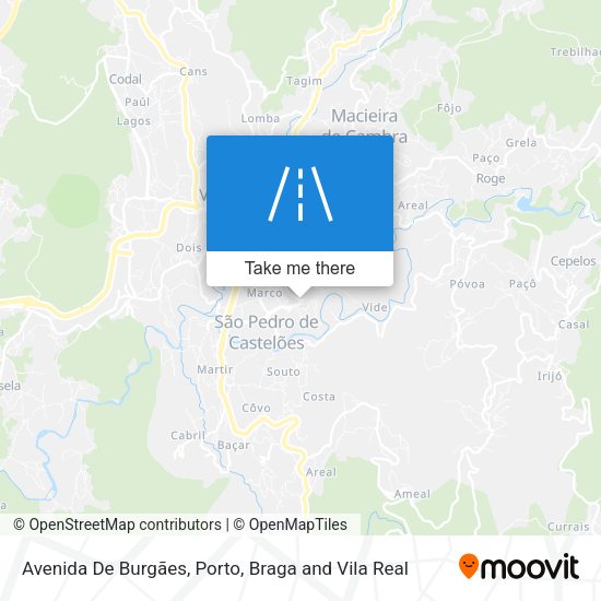 Avenida De Burgães mapa