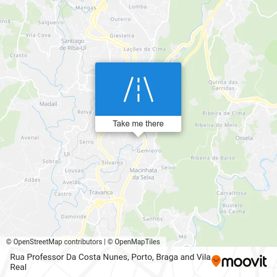 Rua Professor Da Costa Nunes map