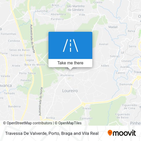 Travessa De Valverde mapa