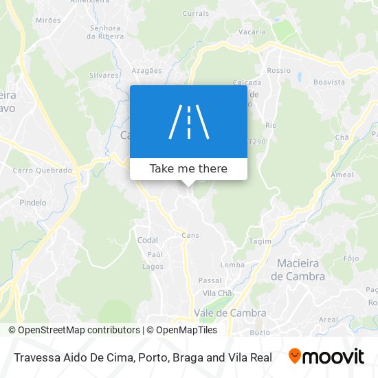 Travessa Aido De Cima mapa