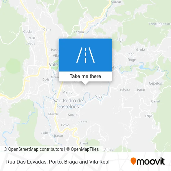 Rua Das Levadas map