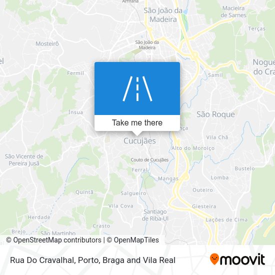 Rua Do Cravalhal mapa