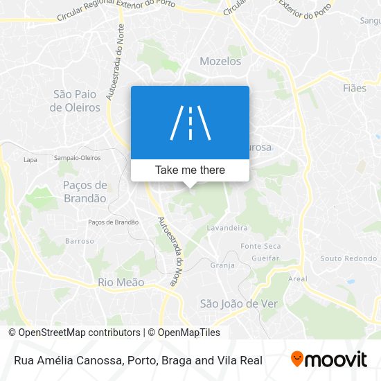 Rua Amélia Canossa map
