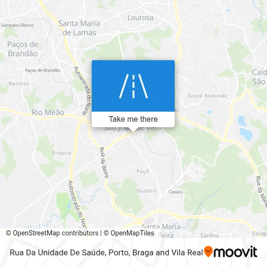 Rua Da Unidade De Saúde map