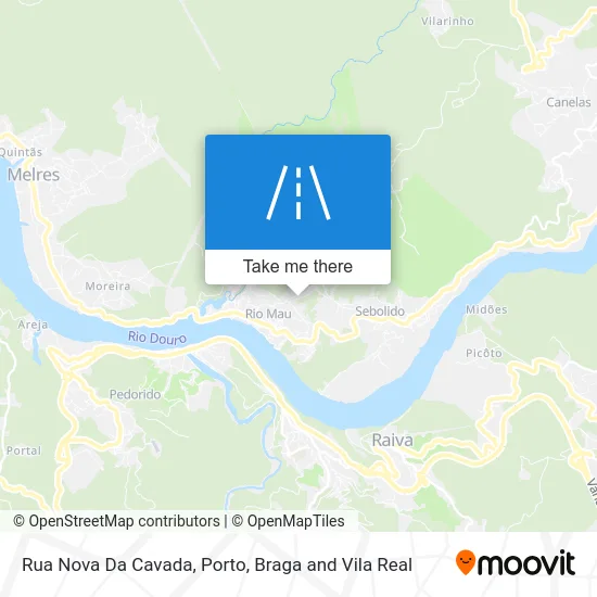 Rua Nova Da Cavada map