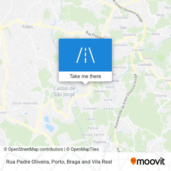 Rua Padre Oliveira mapa