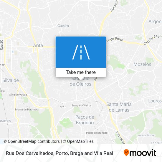 Rua Dos Carvalhedos mapa