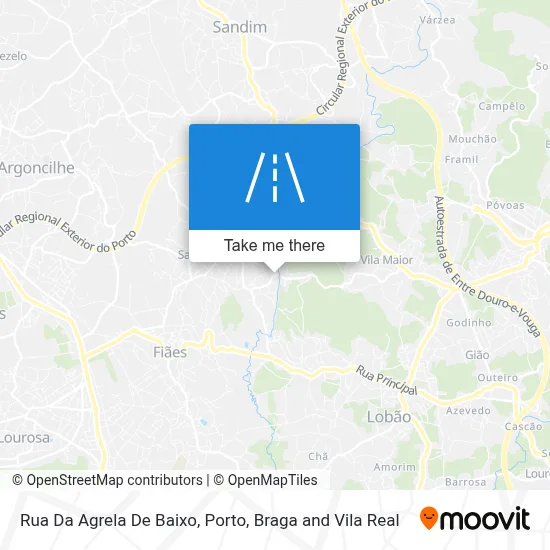 Rua Da Agrela De Baixo map