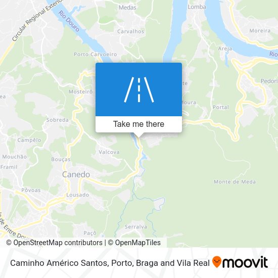 Caminho Américo Santos map