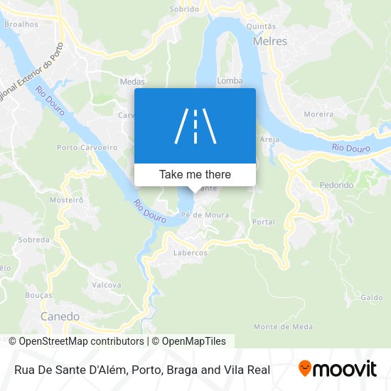Rua De Sante D'Além mapa