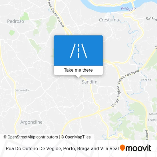 Rua Do Outeiro De Vegide map