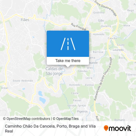 Caminho Chão Da Cancela map