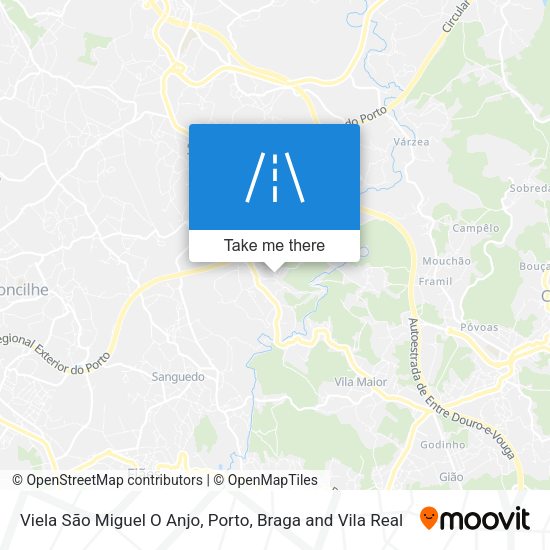 Viela São Miguel O Anjo mapa