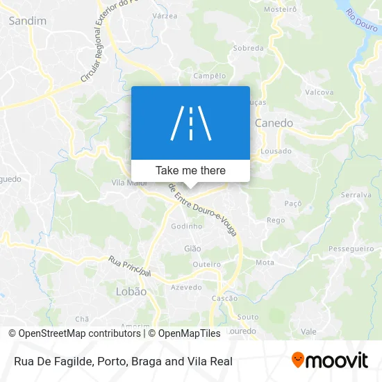 Rua De Fagilde map