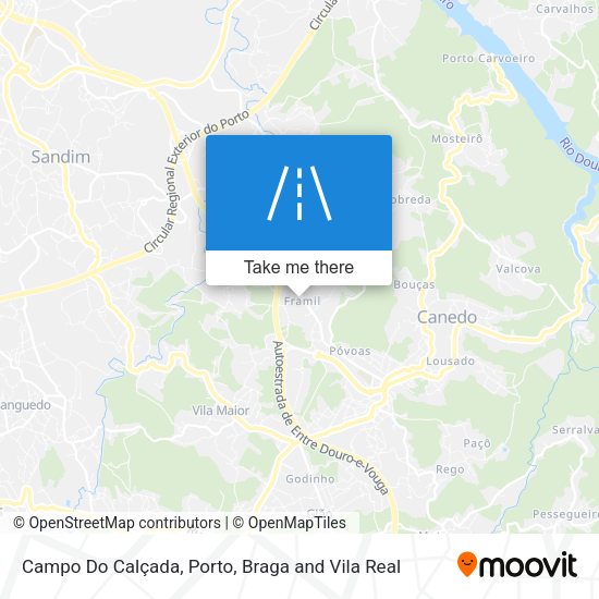 Campo Do Calçada mapa