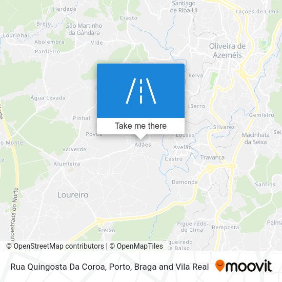Rua Quingosta Da Coroa mapa