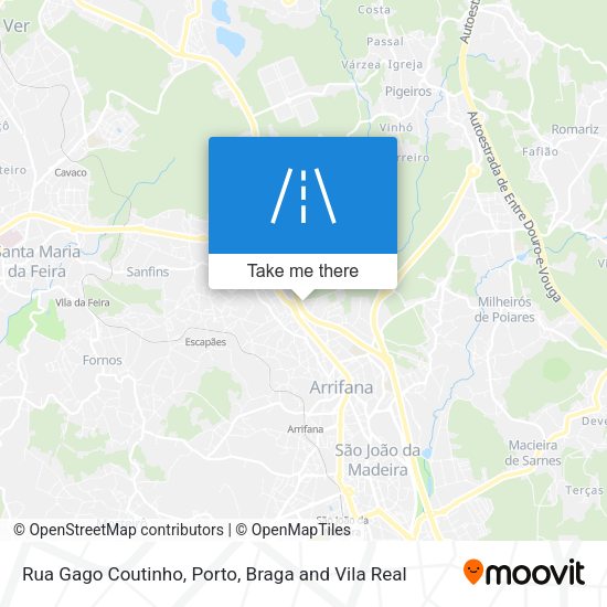 Rua Gago Coutinho mapa