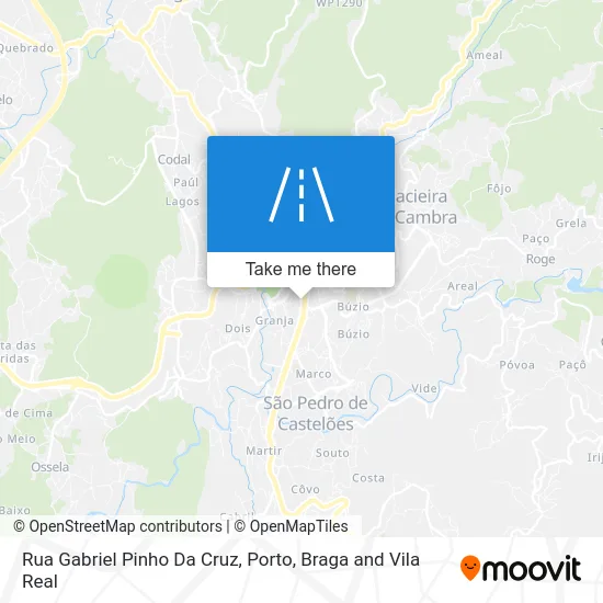 Rua Gabriel Pinho Da Cruz map