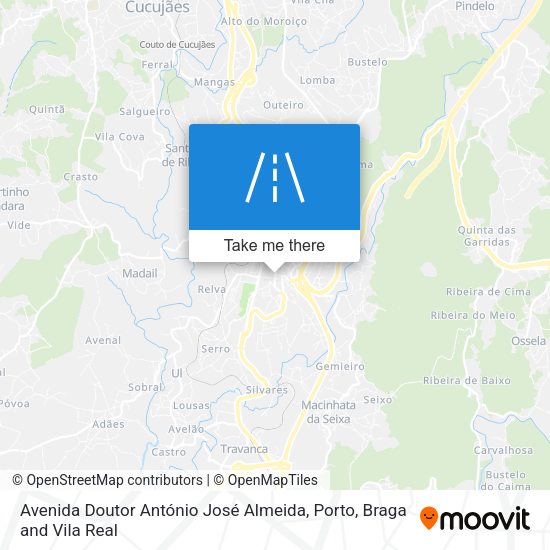 Avenida Doutor António José Almeida mapa