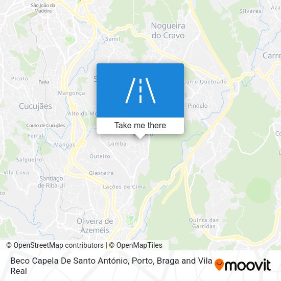 Beco Capela De Santo António mapa
