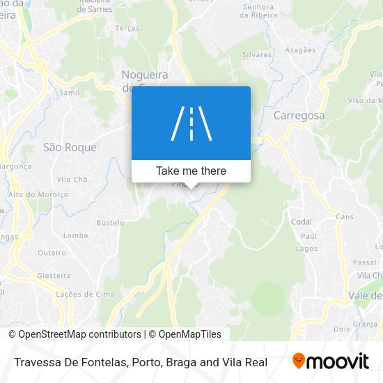 Travessa De Fontelas mapa