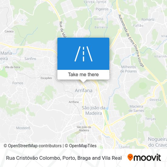 Rua Cristóvão Colombo map