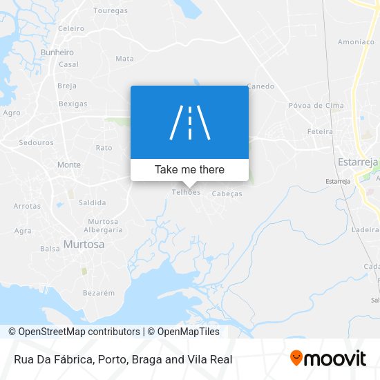 Rua Da Fábrica mapa