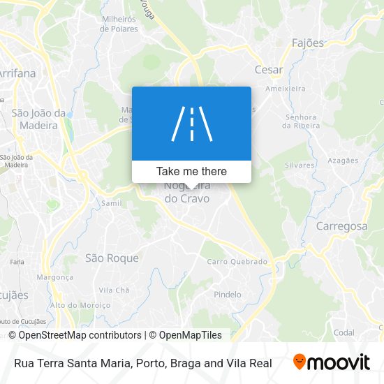 Rua Terra Santa Maria mapa