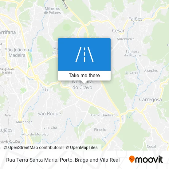 Rua Terra Santa Maria map