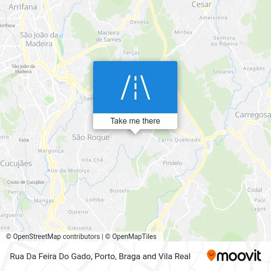 Rua Da Feira Do Gado map