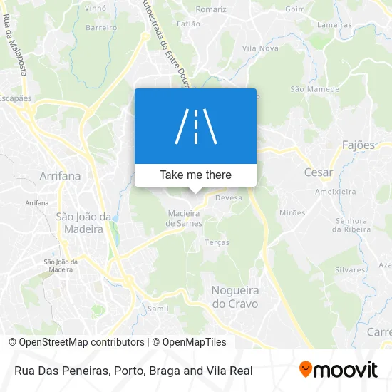 Rua Das Peneiras map