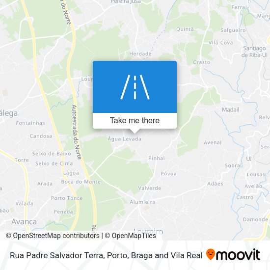 Rua Padre Salvador Terra mapa