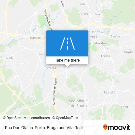 Rua Das Olaias map