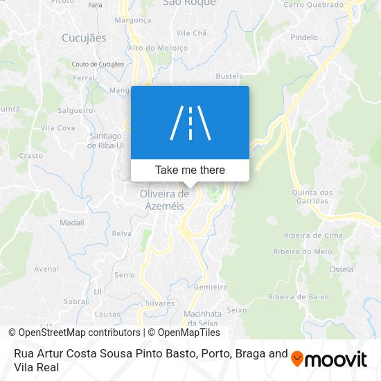 Rua Artur Costa Sousa Pinto Basto map