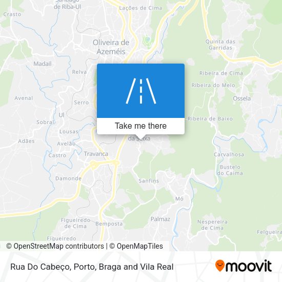 Rua Do Cabeço mapa