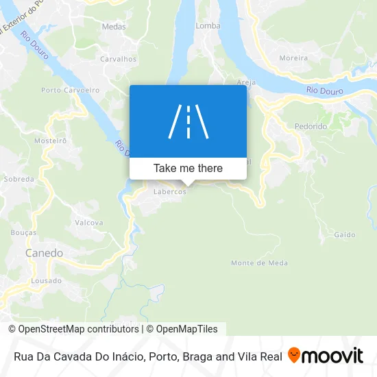 Rua Da Cavada Do Inácio map