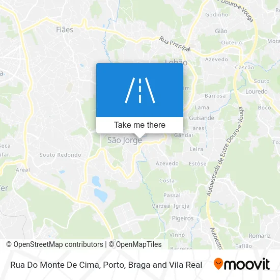 Rua Do Monte De Cima map