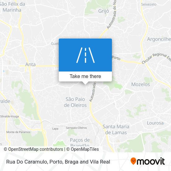 Rua Do Caramulo mapa