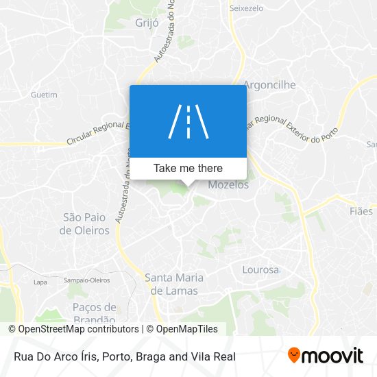 Rua Do Arco Íris mapa