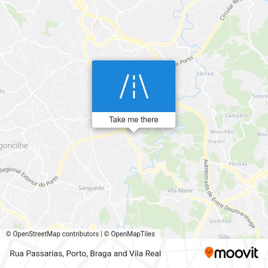 Rua Passarias mapa