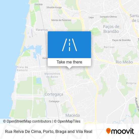 Rua Relva De Cima mapa